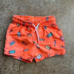 Cat & Jack Orange Popsicle Swim Trunks 12months